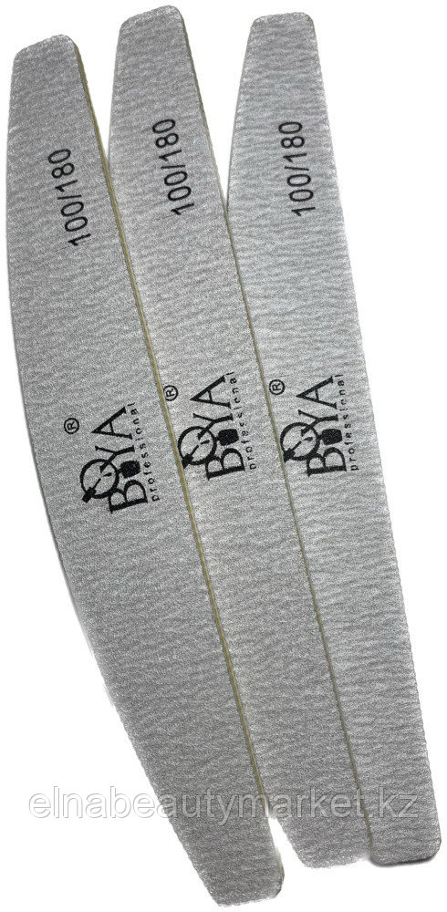 Boya professional педикюрная пилка, маникюрная пилка  180/240 грит 1 шт
